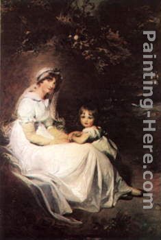 Lady Templeton and her Son painting - Sir Thomas Lawrence Lady Templeton and her Son art painting